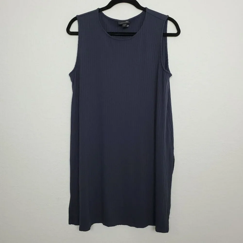 J. Jill Womens Wearever Collection Tunic Top Size L Petite Sleeveless Ribbed